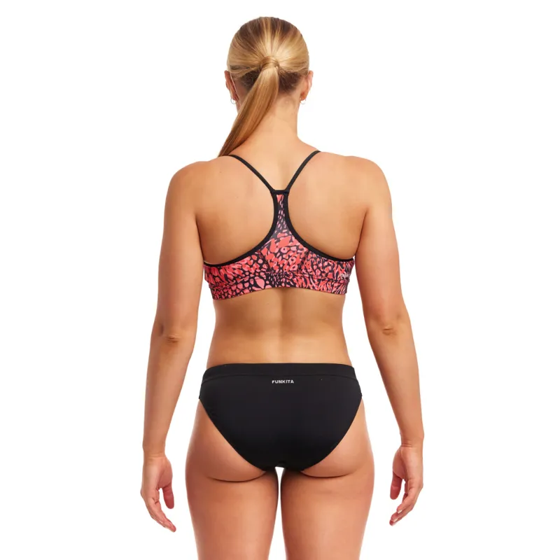 Funkita Ladies Swim Crop Top Spots Lots-2